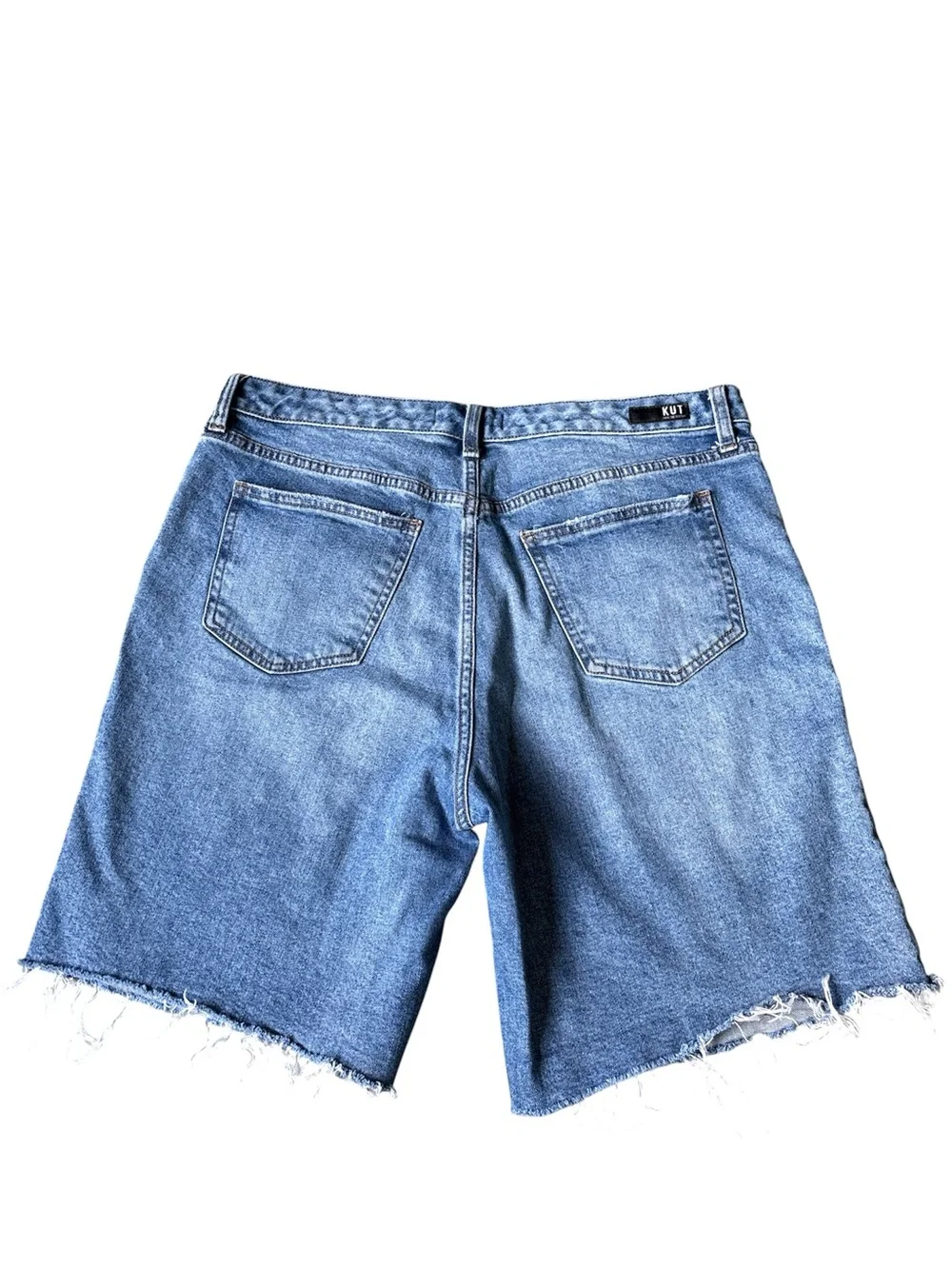 KFTK Margot High Rise Long Denim Short